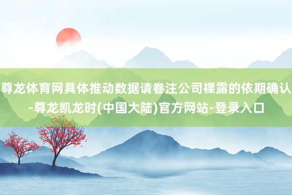 尊龙体育网具体推动数据请眷注公司裸露的依期确认-尊龙凯龙时(中国大陆)官方网站-登录入口